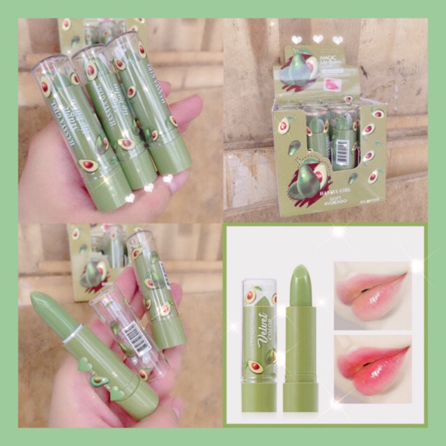 Проявляющаяся помада - бальзам с Авокадо и маслом Ши