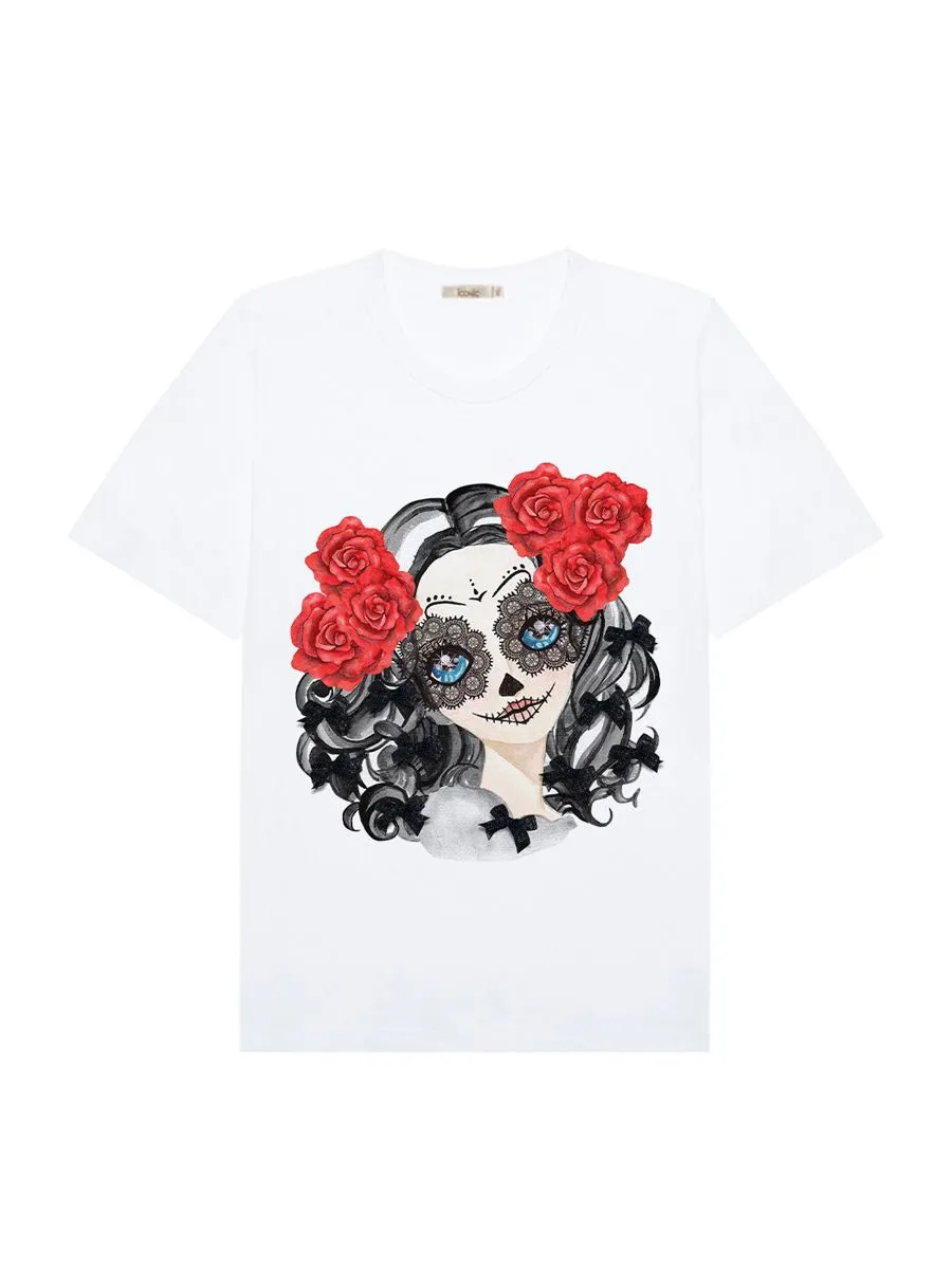 ICONIC WOMEN WHITE DEVIL T-SHIRT