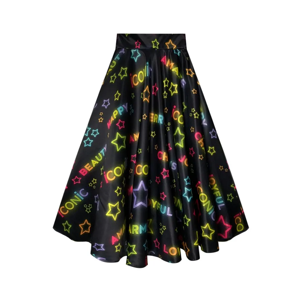 ICONIC BLACK STARRY SKIRT