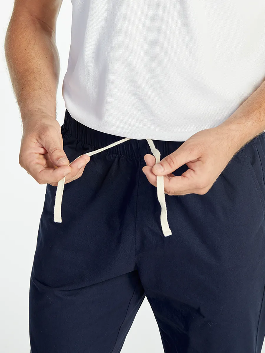 ELLE HOMME MEN ELASTIC WAIST PANTS W8Q001NV - NAVY