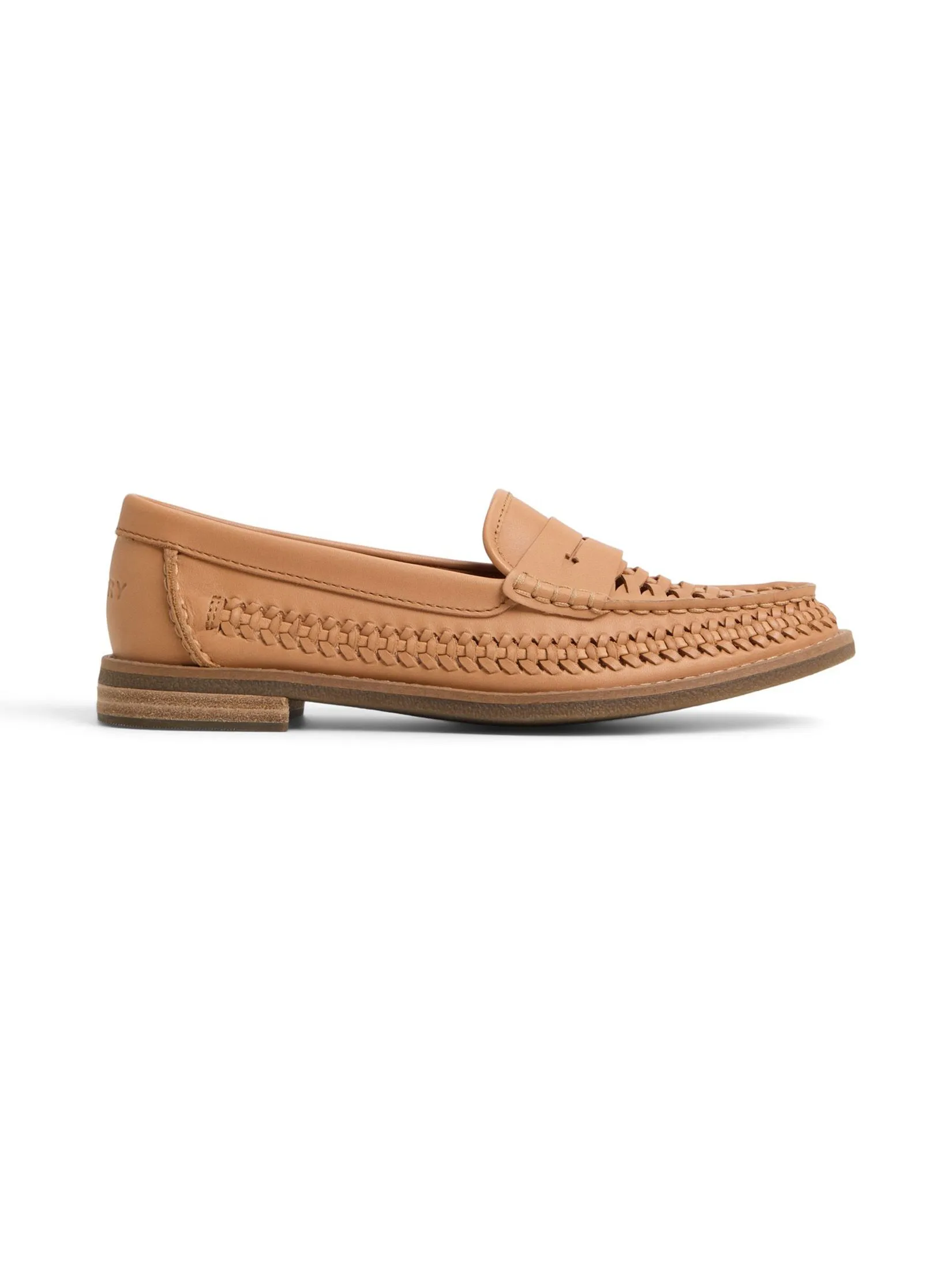 SPERRY WOMEN TAN WOVEN SEAPORT PENNY