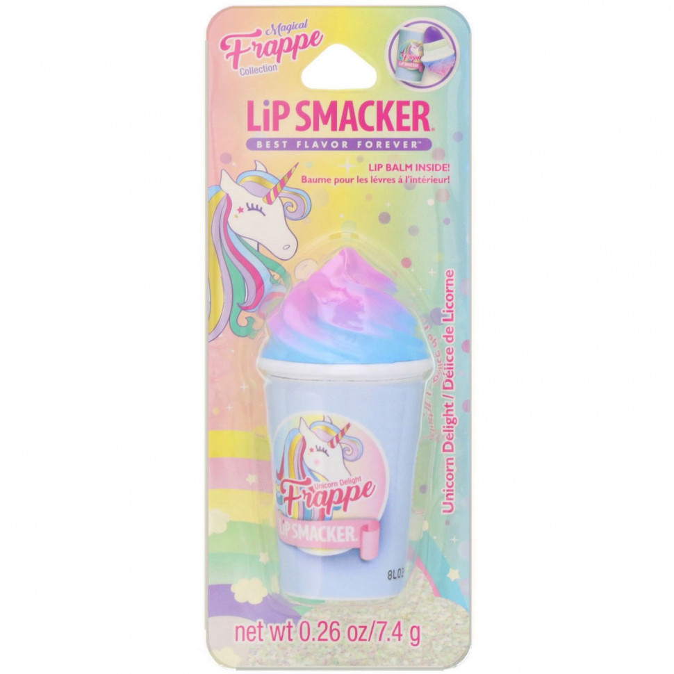 Lip Smacker, Бальзам для губ Frappe Cup, Unicorn Delight, 7,4 г - LPS-81553-Crystal Ball