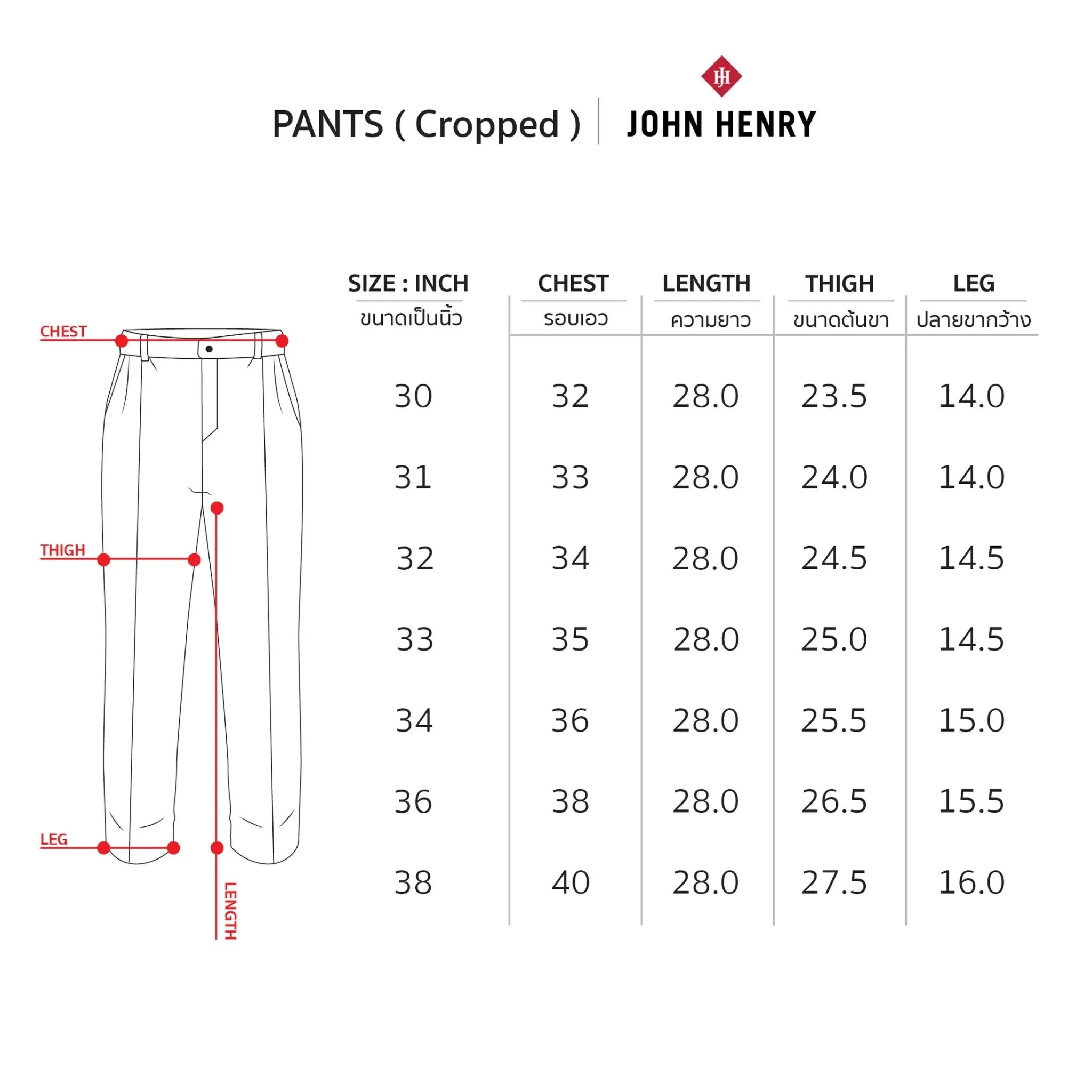 JOHN HENRY Men's Pants (Cropped) MERRIMENT Blue