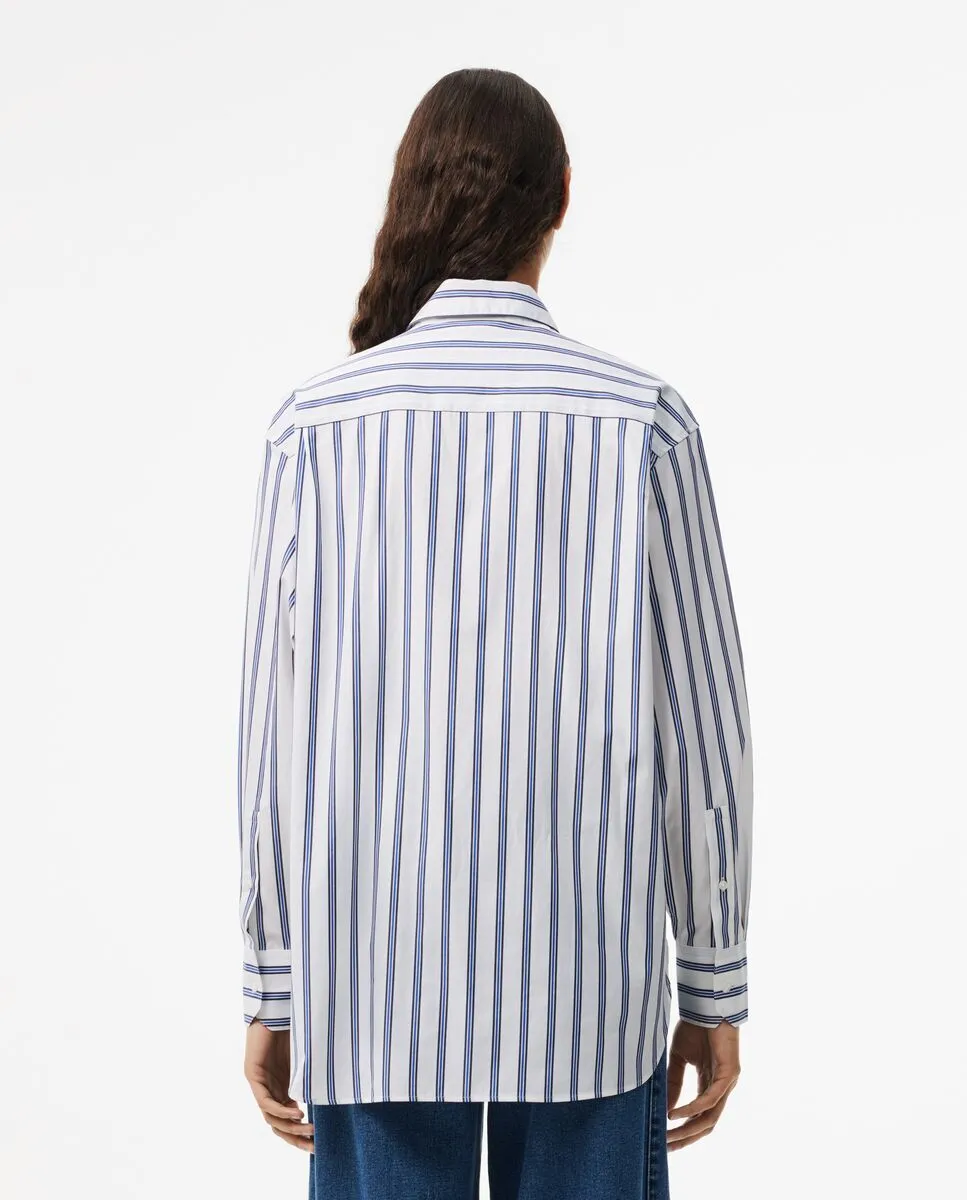 LACOSTE Oversized Poplin Shirt White