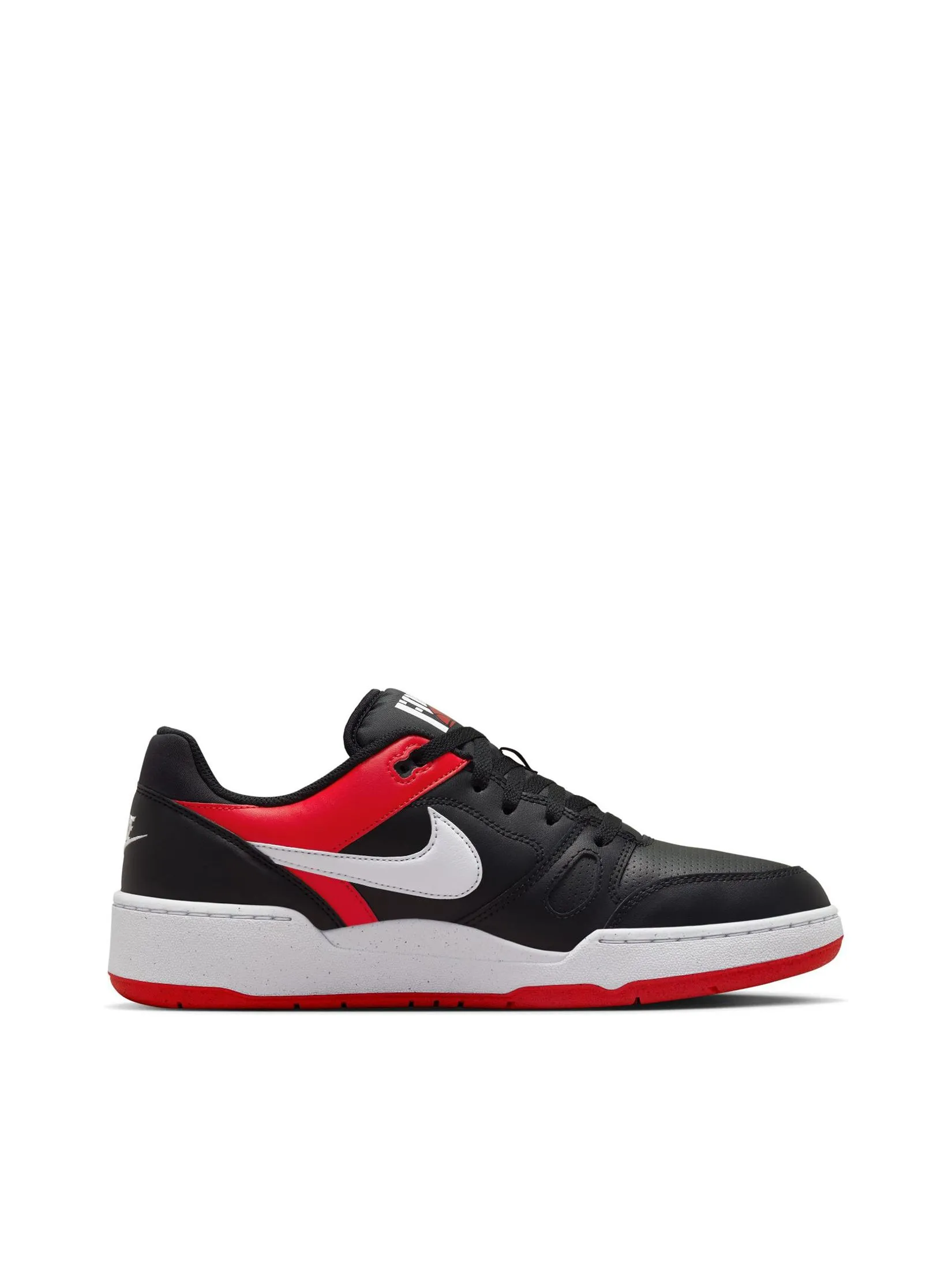 NIKE Men Sneakers Full Force Low Black/White-University Red