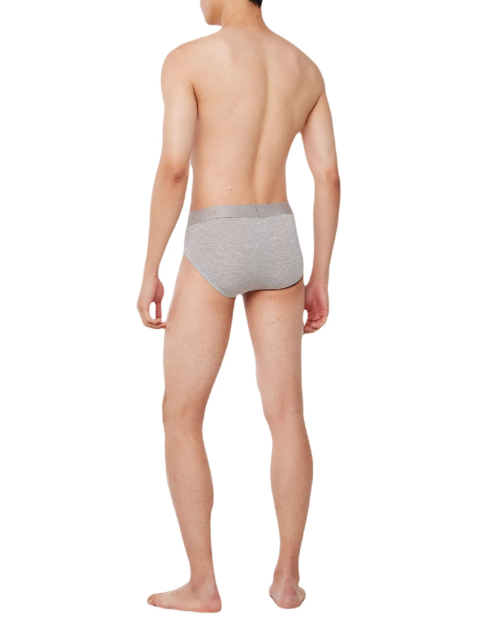 CALVIN KLEIN Men's Ultra Soft Modal Single Hip Brief Light Grey