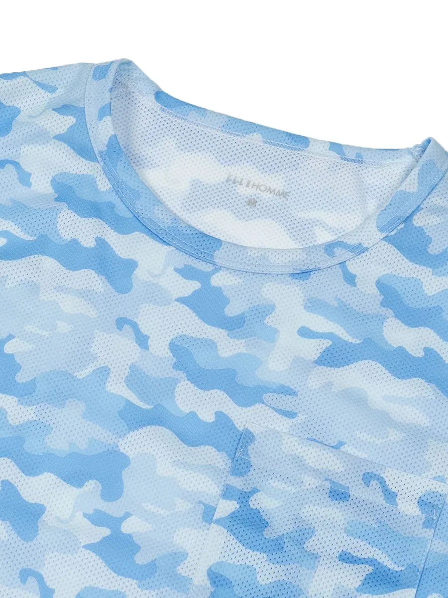 ELLE HOMME T-SHIRT MEN KHR8901BU BLUE