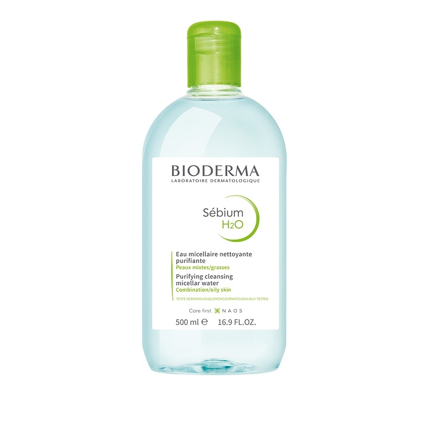 BIODERMA Sebium H2O Makeup Remover Cleansing Water 500 ml.
