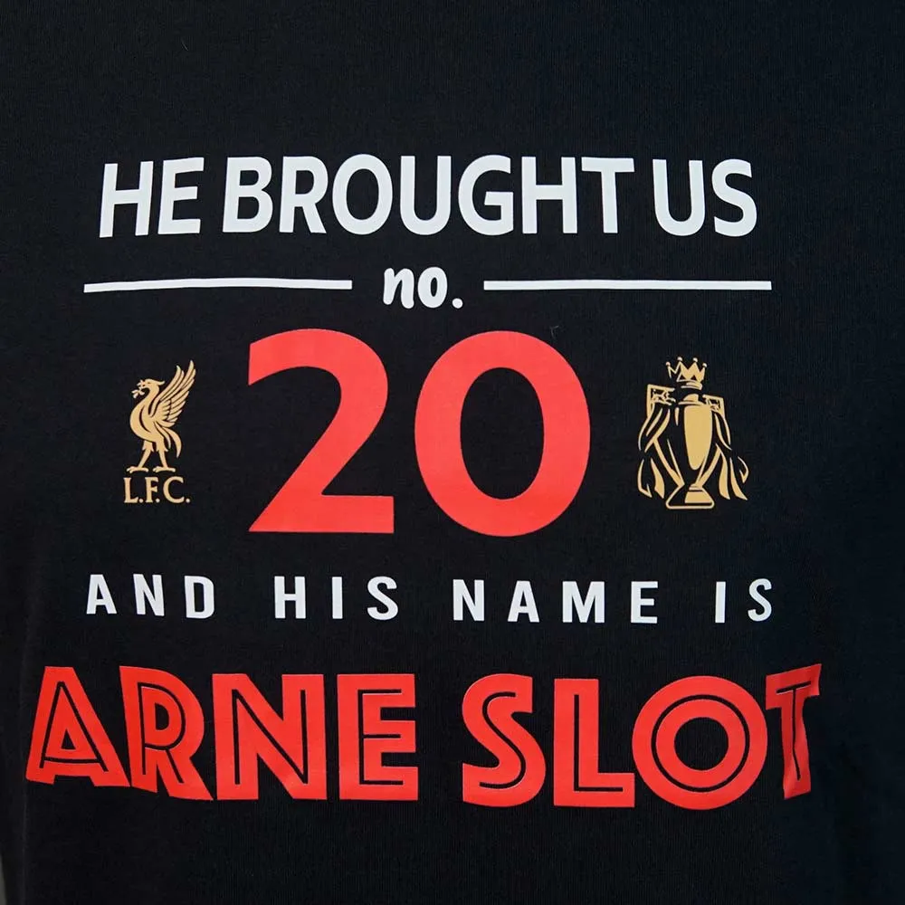 LIVERPOOL FOOTBALL CLUB Arne Slot Graphic Men Football T-Shirt Black - LF068AP014EOTH