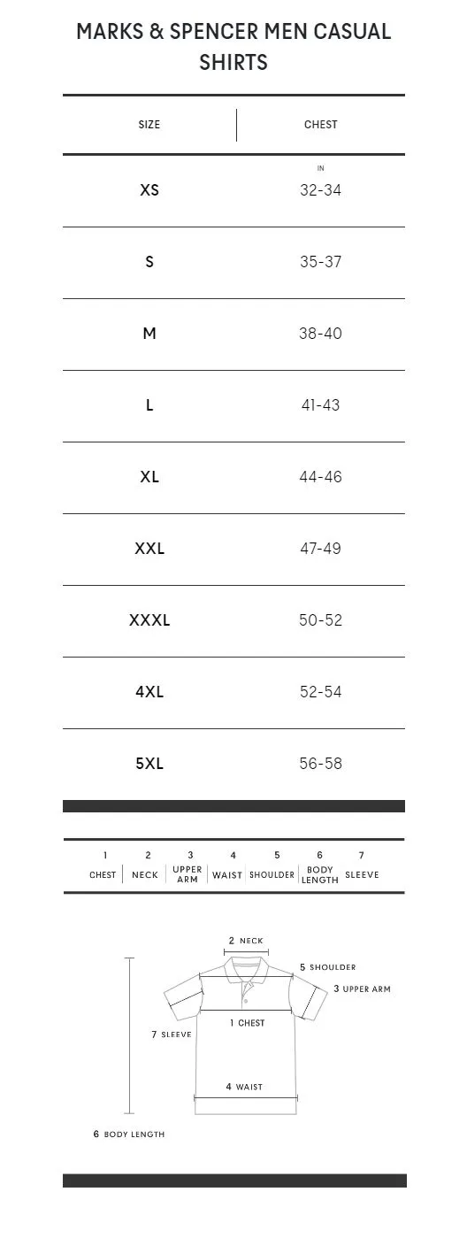 MARKS & SPENCER Men Shirt Pure Cotton Oxford