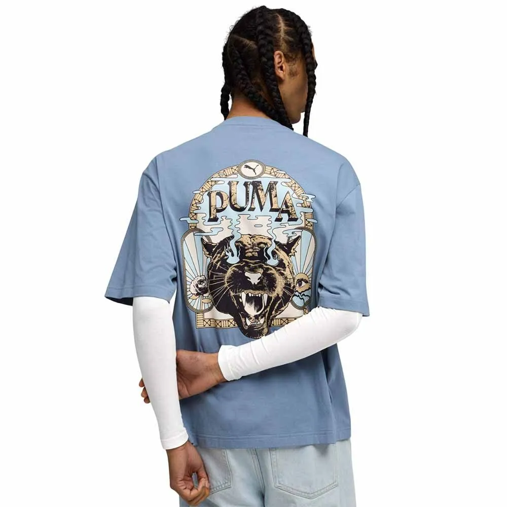 PUMA House of Graphics Men T-Shirt Blue - PU097AP042EOTH