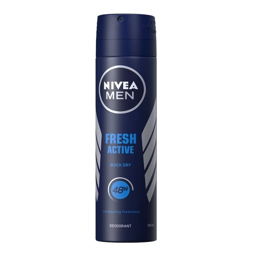 Nivea Men Deo Fresh Active Spray 150 Ml. ผู้ชาย สเปรย์ ระงับกลิ่นกาย