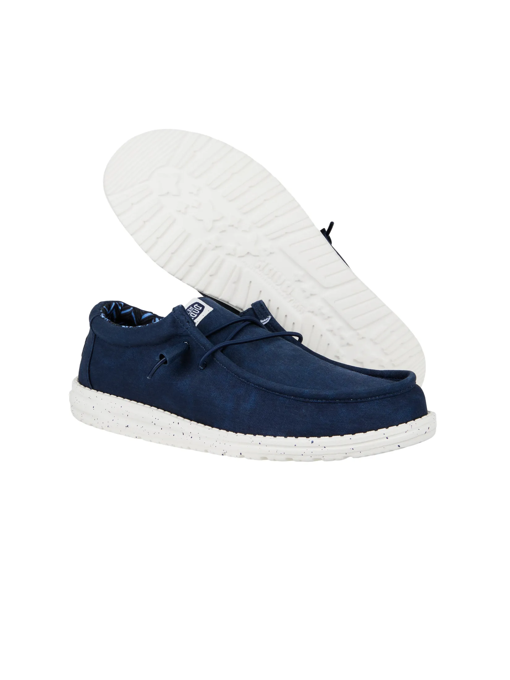 HEYDUDE WALLY STRETCH CANVAS  - NAVY
