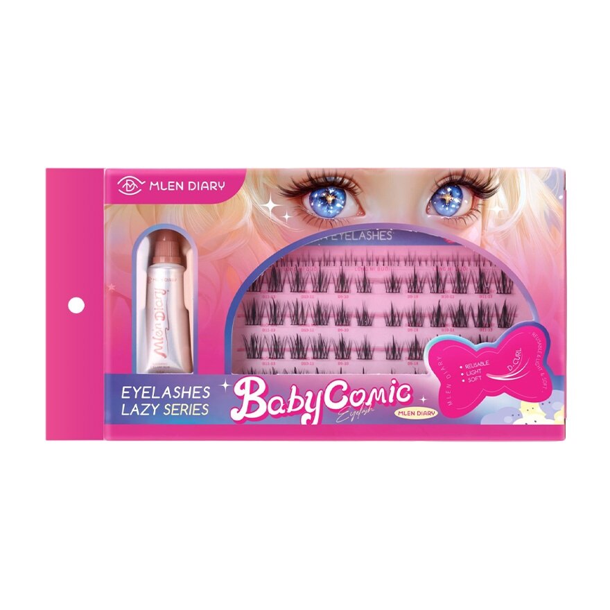 Mlen Diary Eyelashes Lazy Lashes Series Baby Comic Eyelashes 5Rows