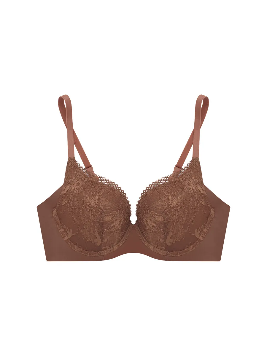 SABINA Wire Bra Seamless Fit Perfect Bra Collection - Dark brick Skin