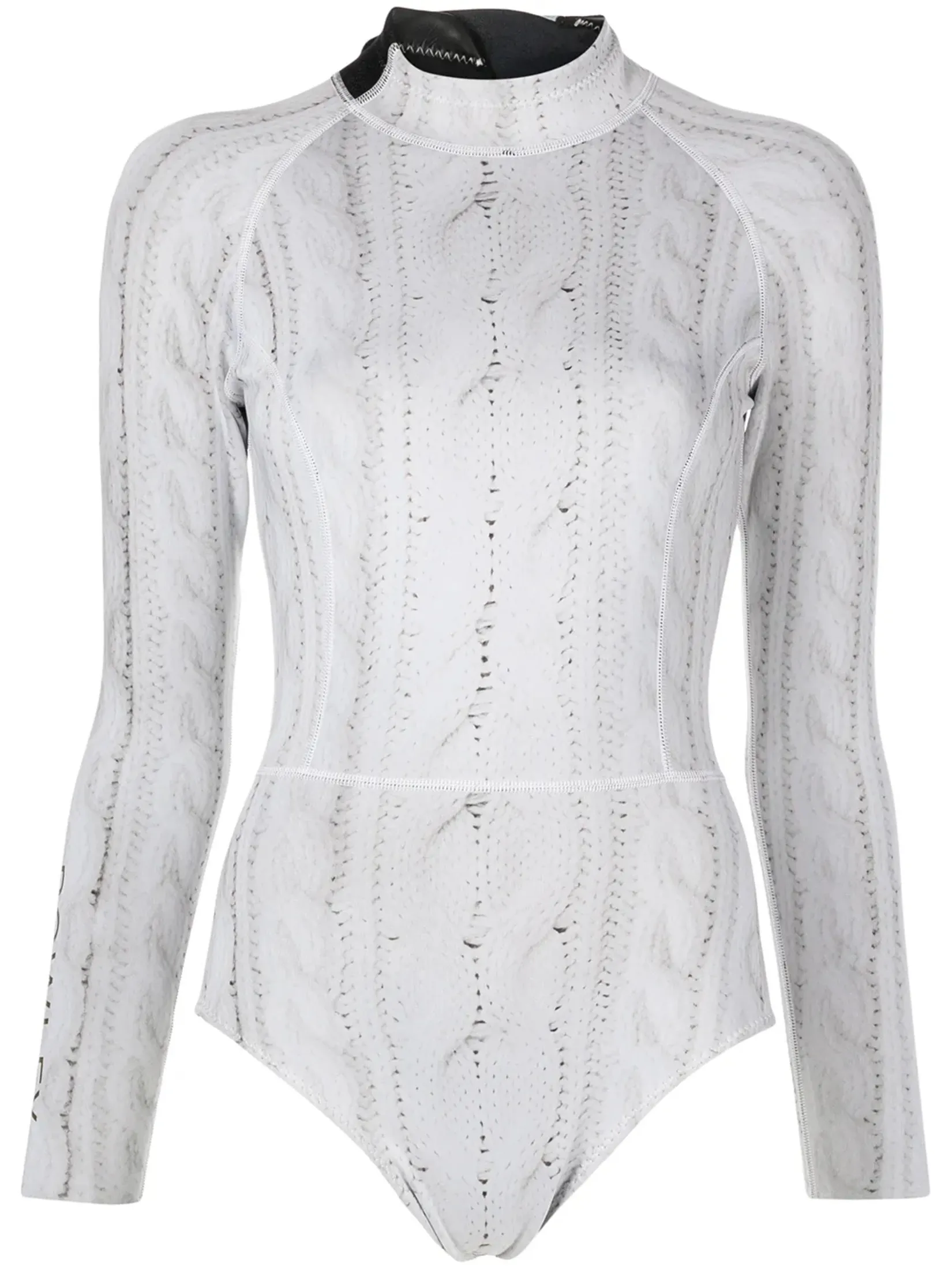 CYNTHIA ROWLEY CABLE KNIT WETSUIT IN CREAM