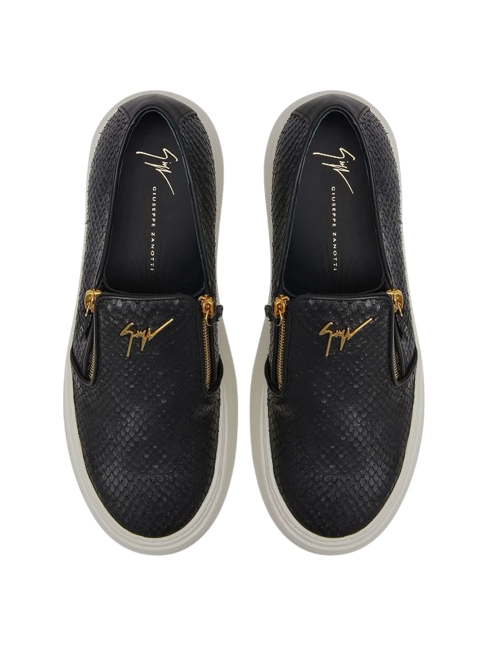 GIUSEPPE ZANOTTI Man Loafers THE GZ MIKE ZIP NERO
