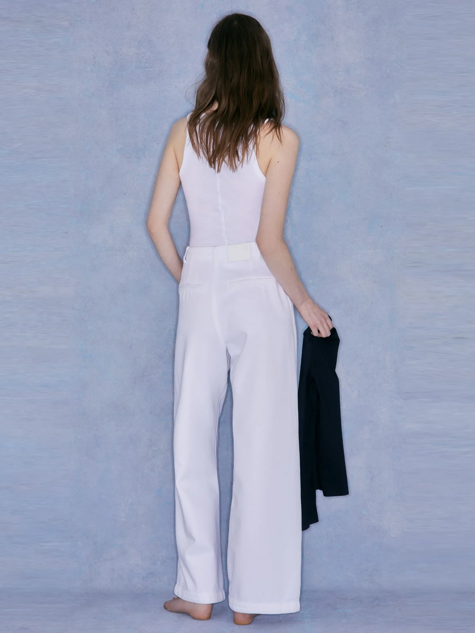 SFERA Women Jeans Denim Wide Leg White