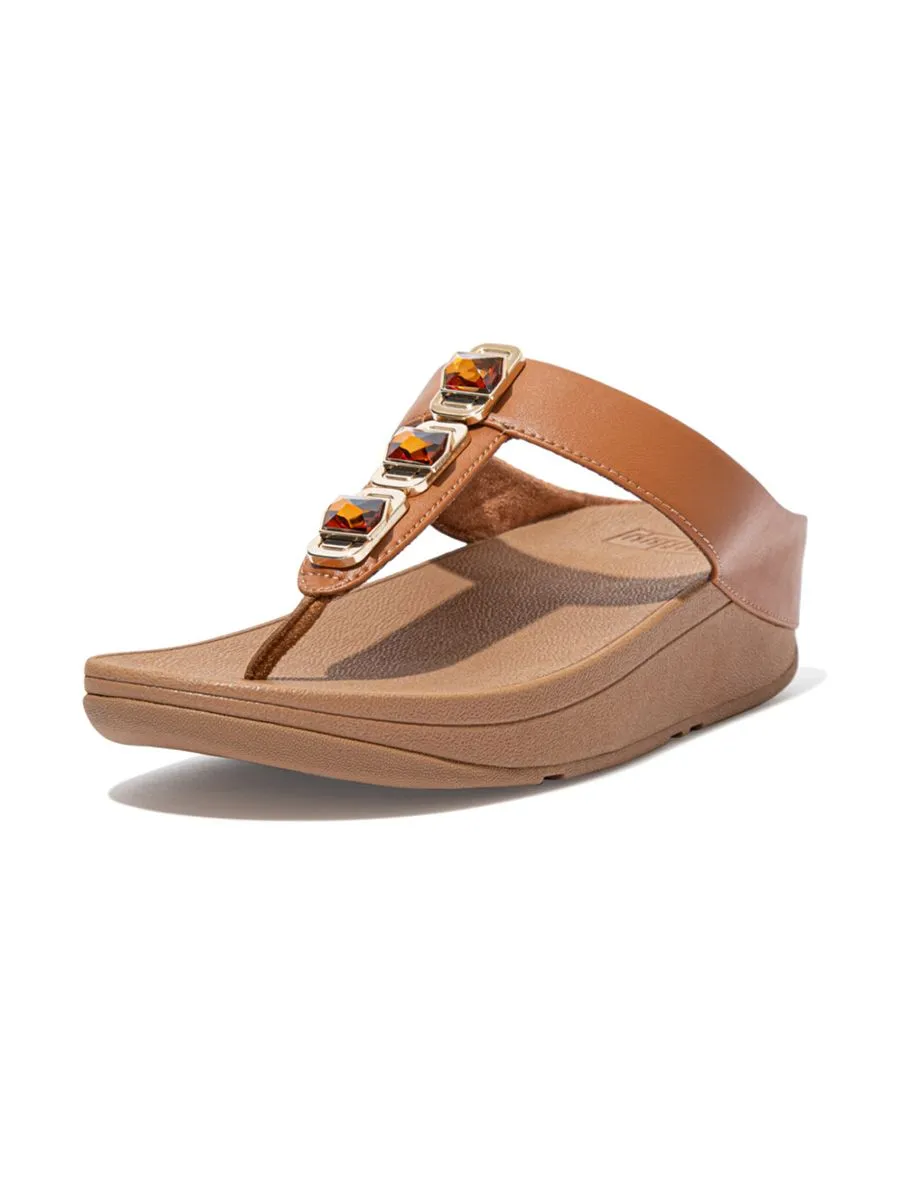 FitFlop™ WOMEN'S FINO CRYSTAL LOCK BROWN