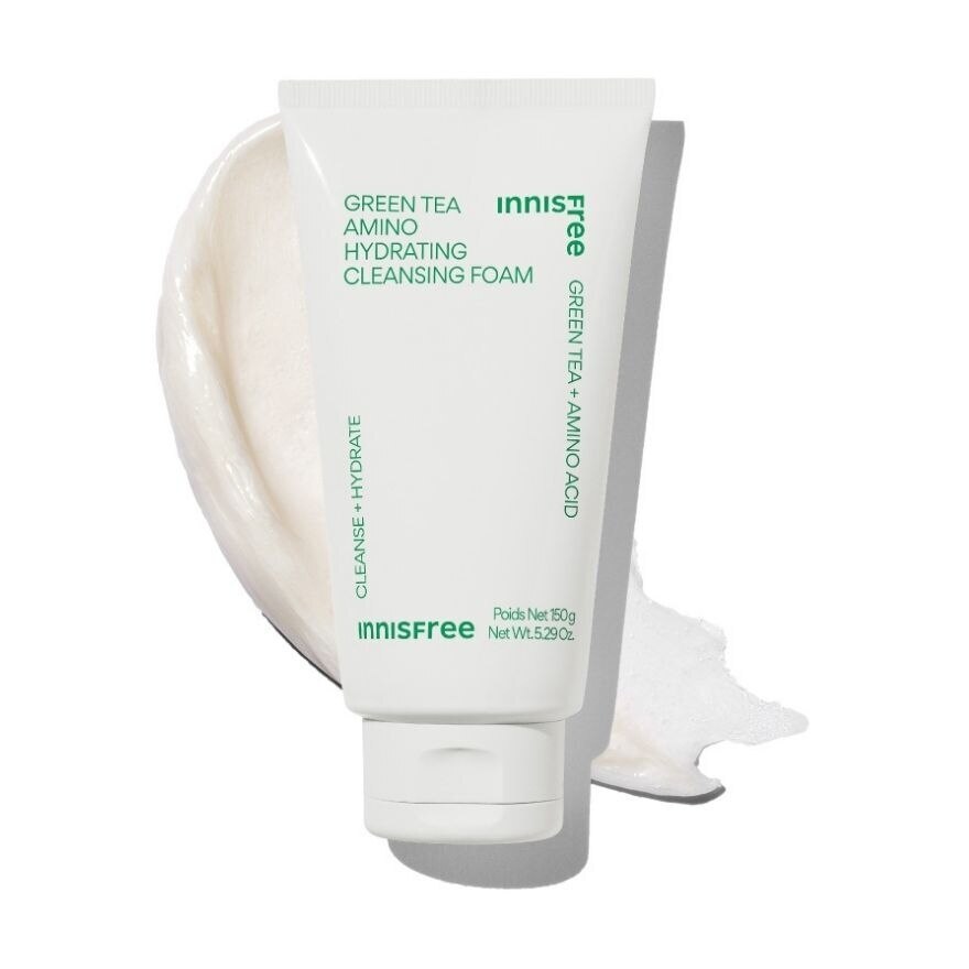 Innisfree Cleansing Foam Green Tea Amino Hydrating 150 G. โฟมล้างหน้า