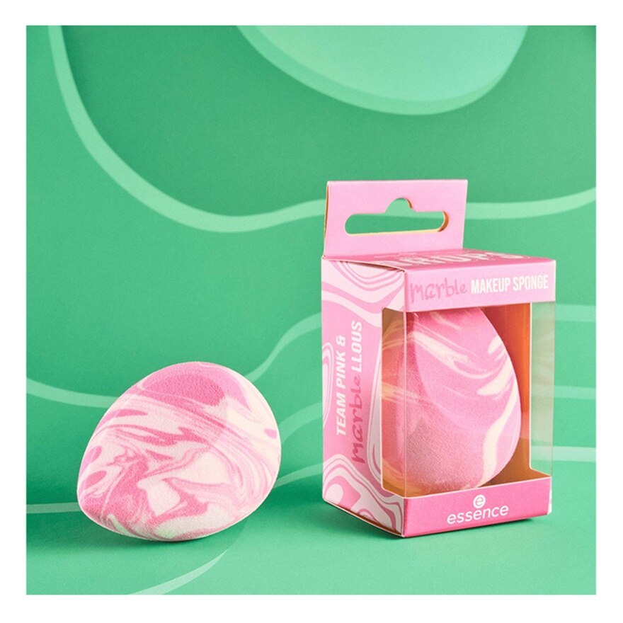 Essence My Artsy Drops Makeup Sponge 1pcs. 02 Team Pink  Marblellous