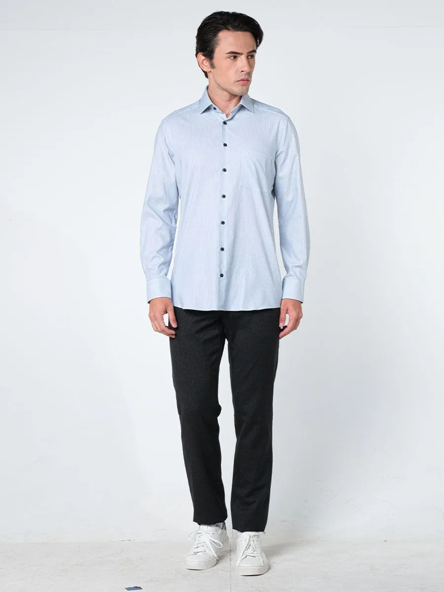 OLYMP CLIMATE CONTROL - MEN SHIRT LONG SLEEVES MODERN FIT GREEN