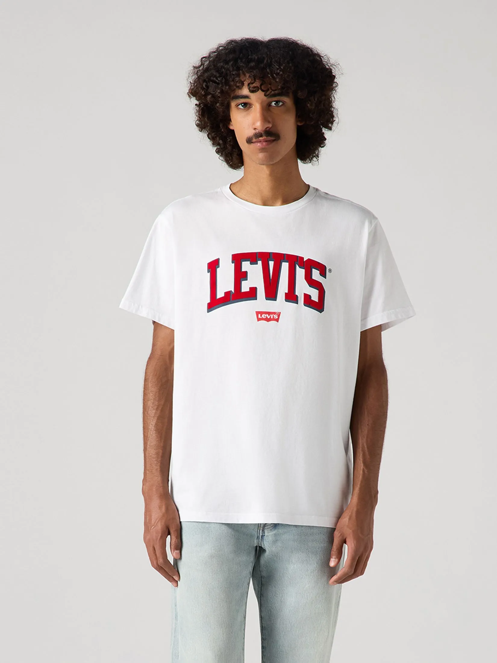 LEVI'S Men's Relaxed Baby Tab Tee White
