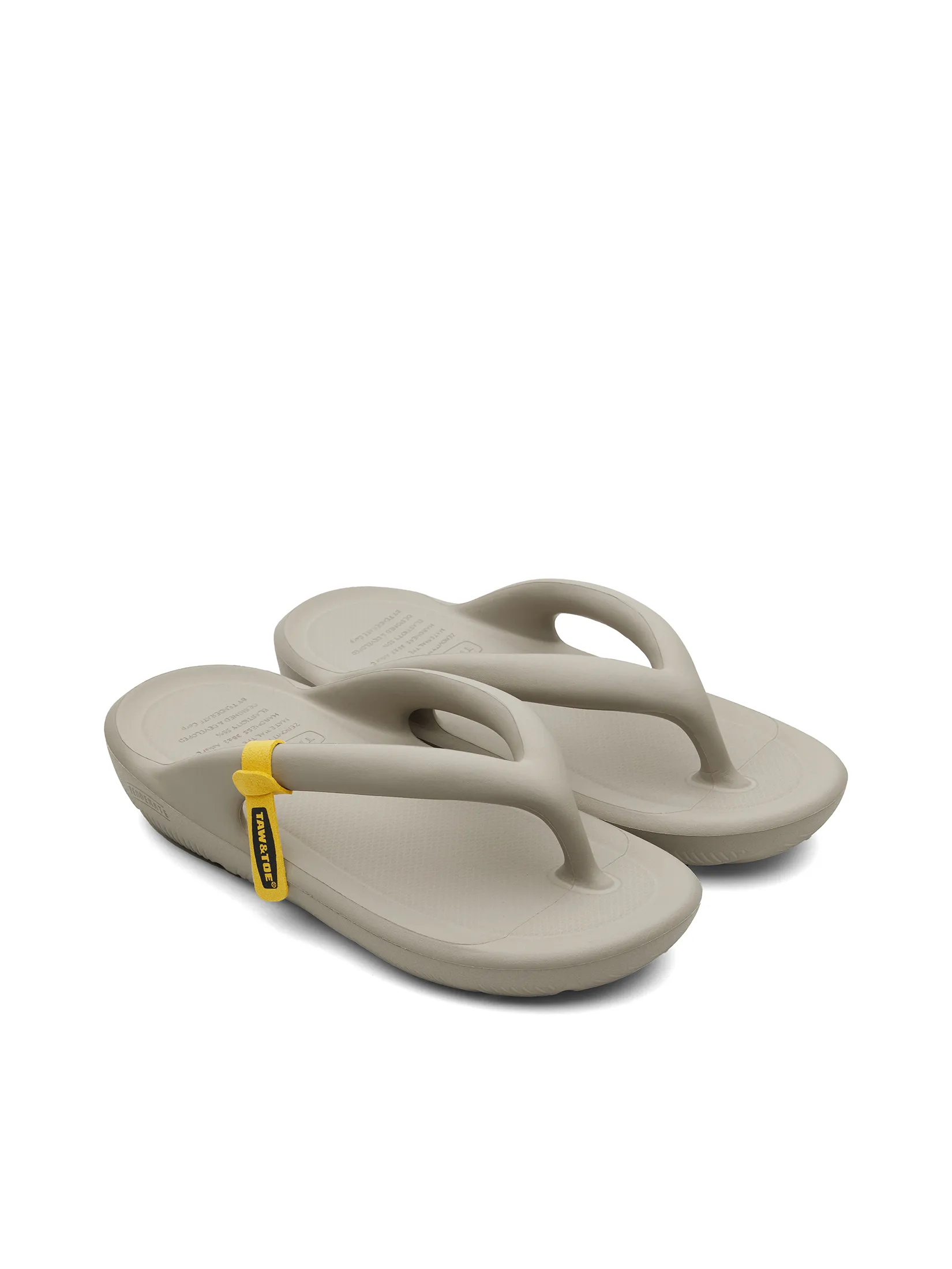 TAW&TOE Unisex Flip Flop Zerovity OG Warm Grey Size - 25 JP