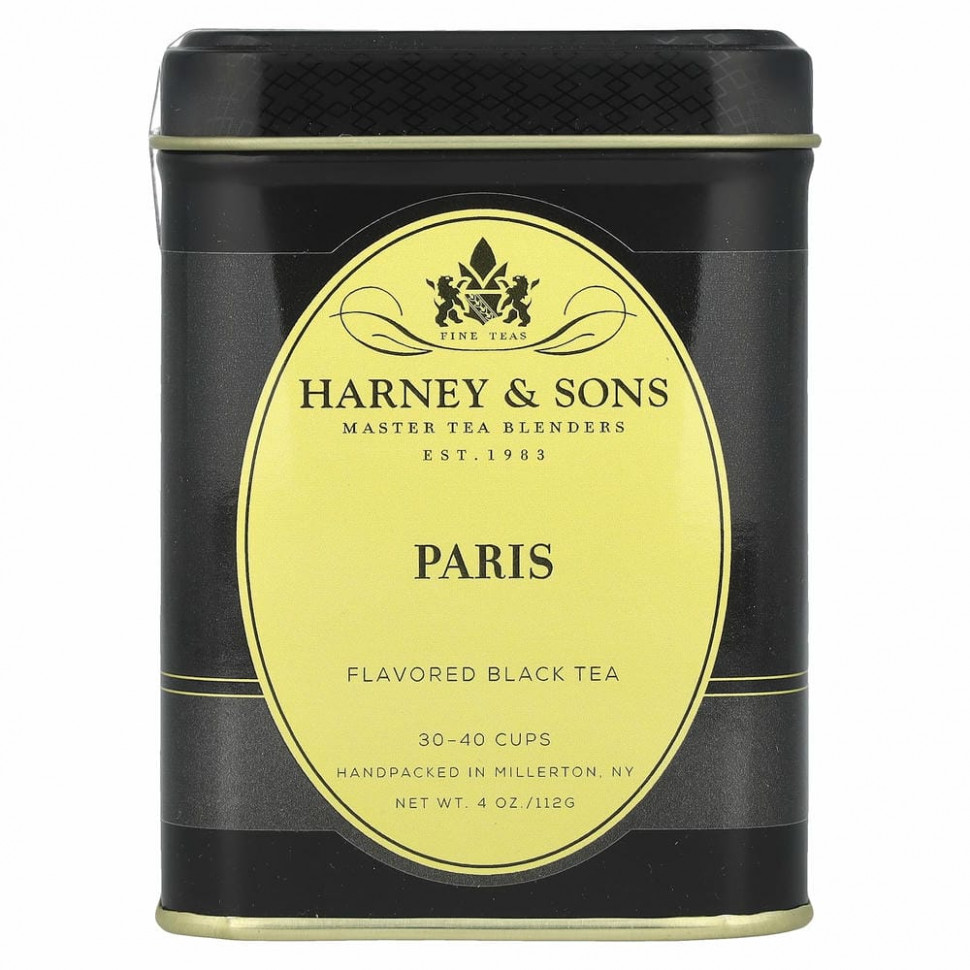 Harney & Sons, Paris, черный чай, 112 г (4 унции)