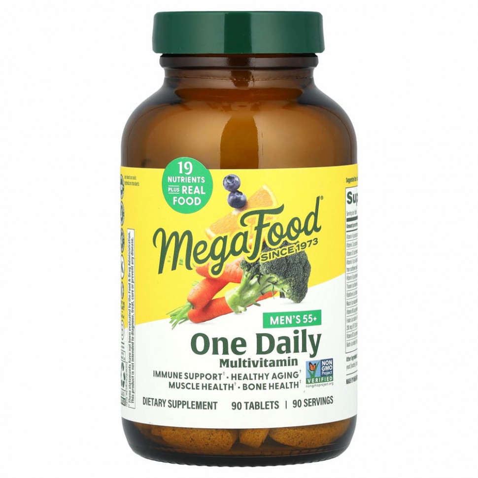 MegaFood, One Daily, добавка для мужчин старше 55 лет, 90 таблеток