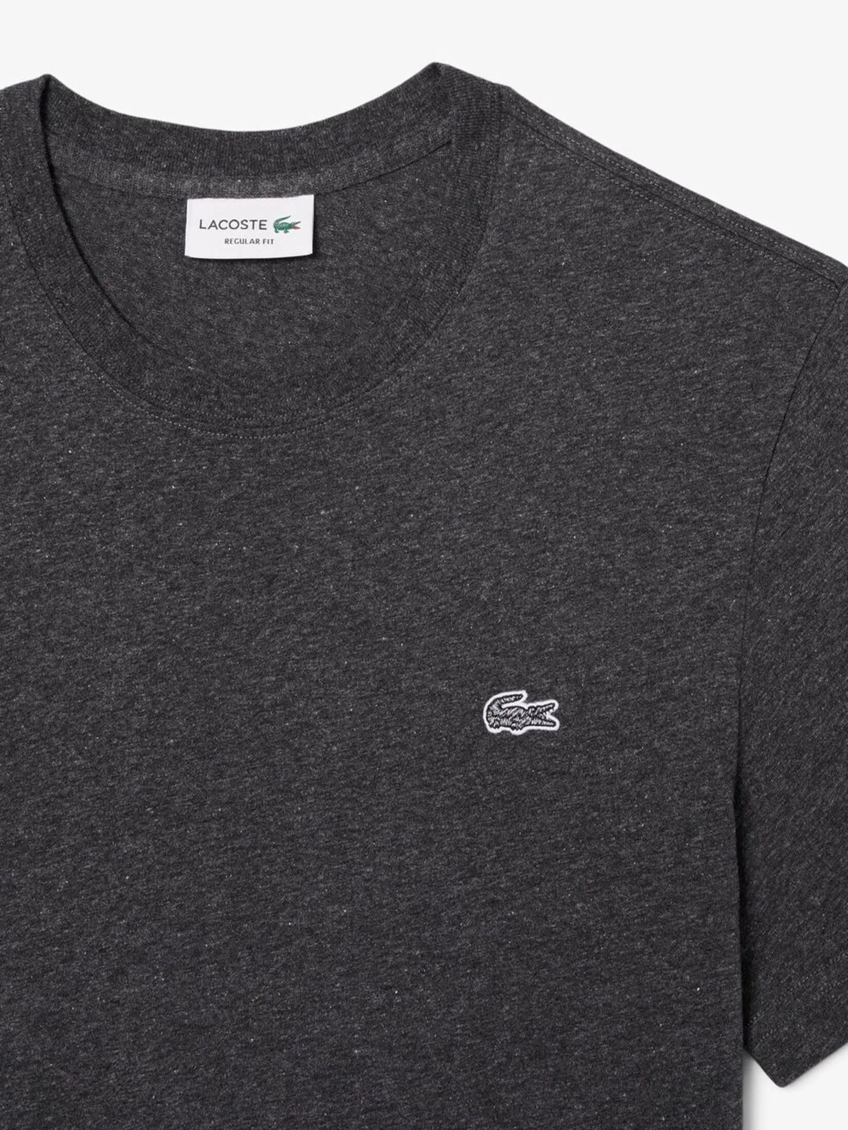 LACOSTE Mercerized Cotton T-shirt Black