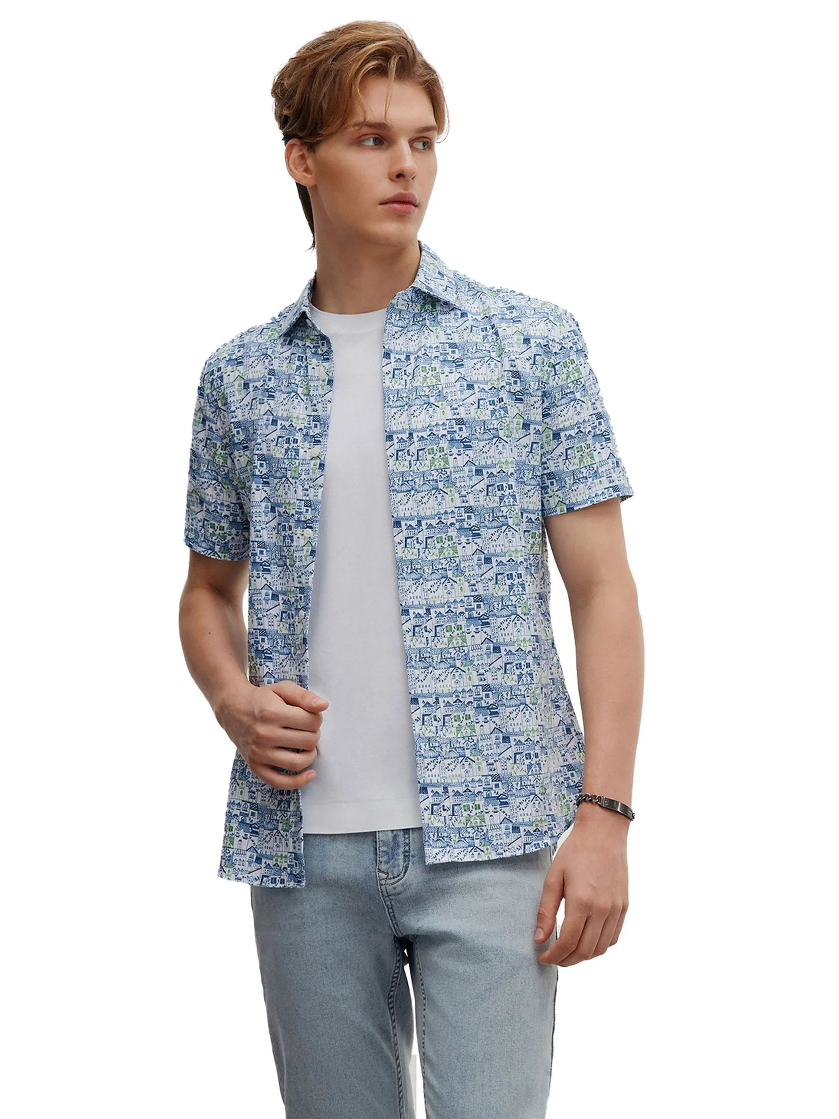 G2000 Men Clothing Wrinkle Free Cotton Casual Shirt  Smart Fit - Navy