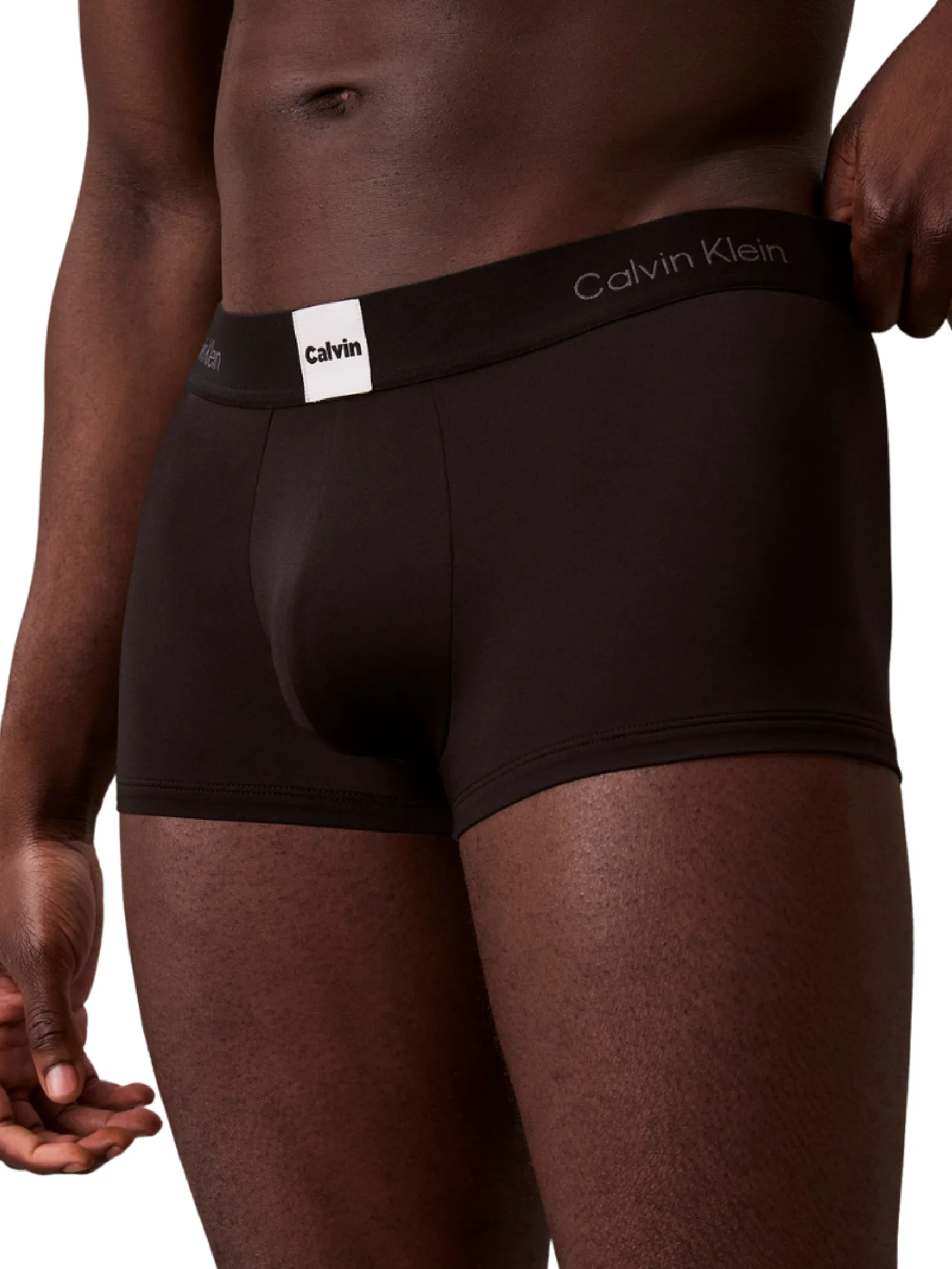 CALVIN KLEIN Men s Icon Logo Graphic Low Rise Trunk Black