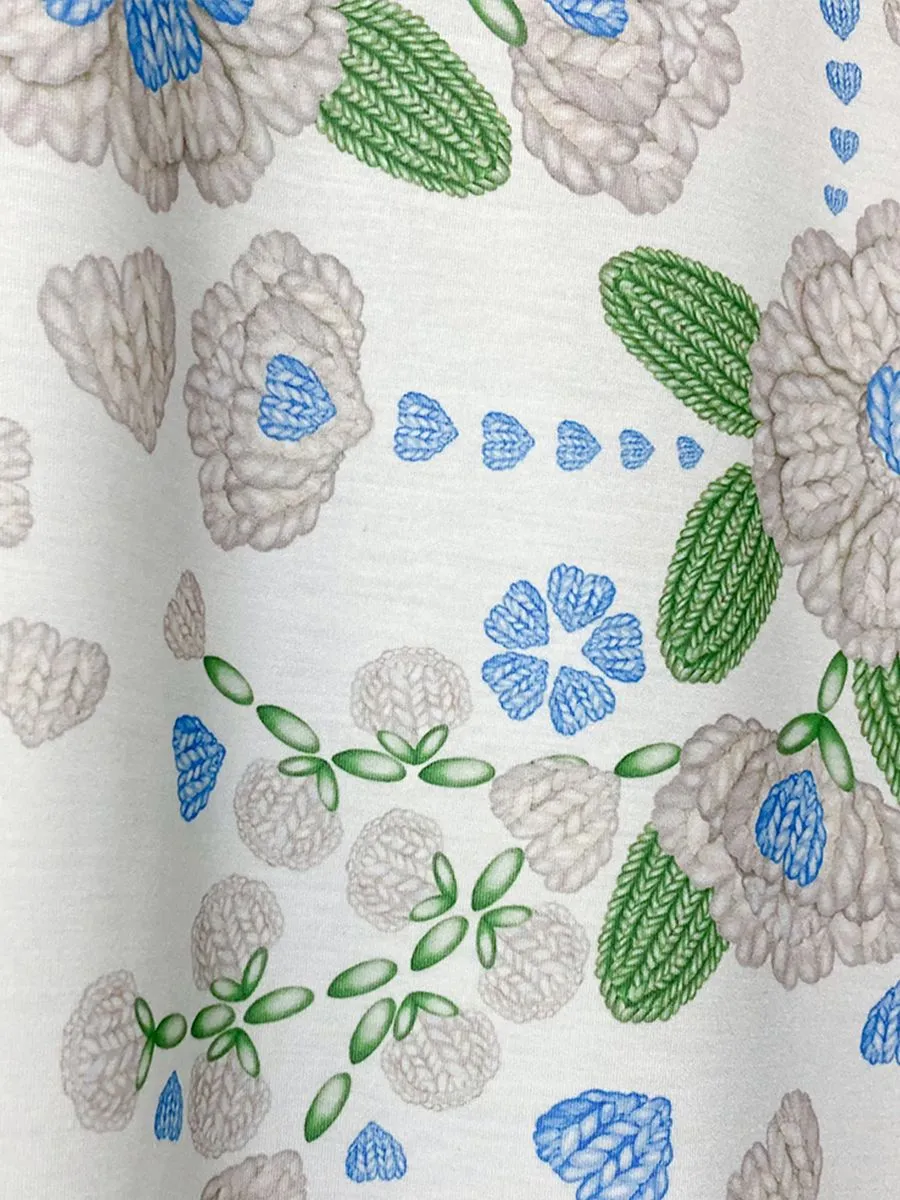 ICONIC WOMAN WHITE JASMINE FLOWING T-SHIRT