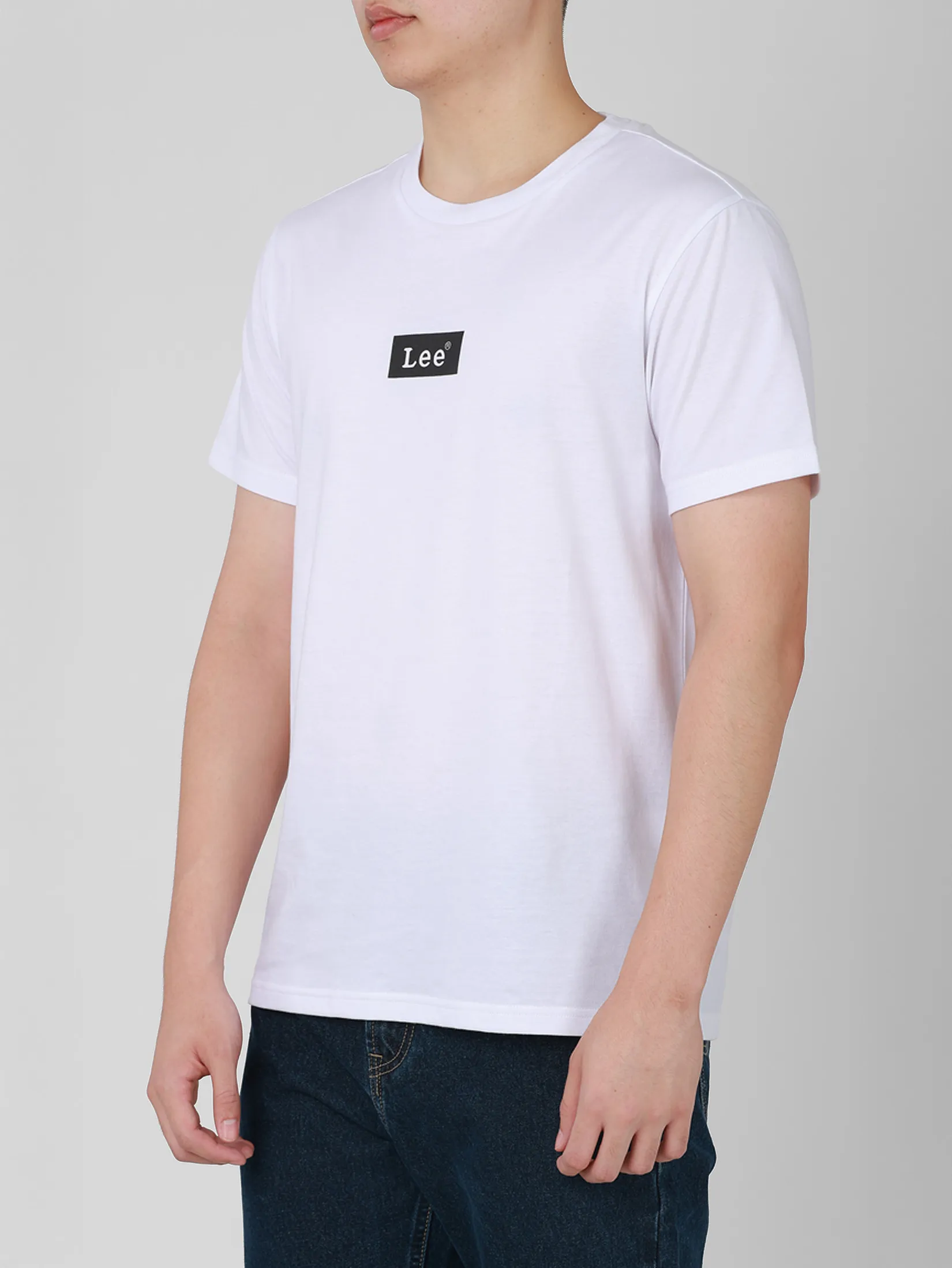LEE Men s Tee Short Sleeve Regular Fit White