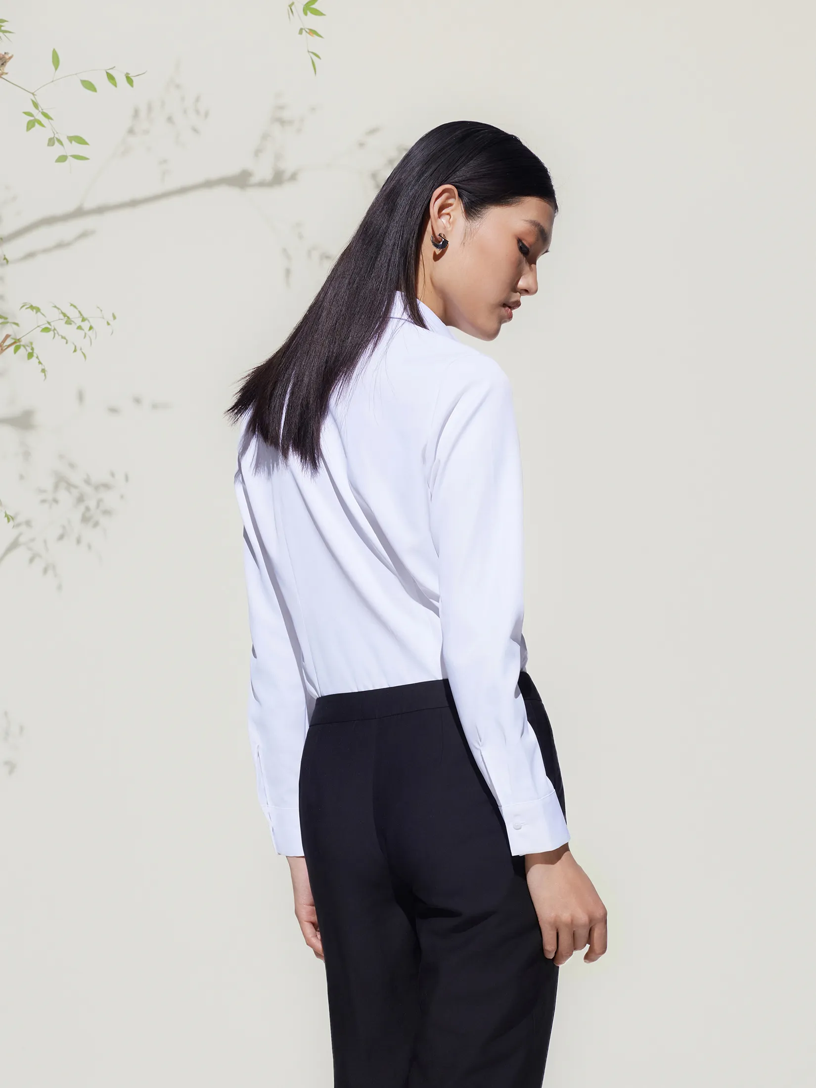 G2000 Women Clothing Coolmax Pin Tuck Shirt Slim Fit - White