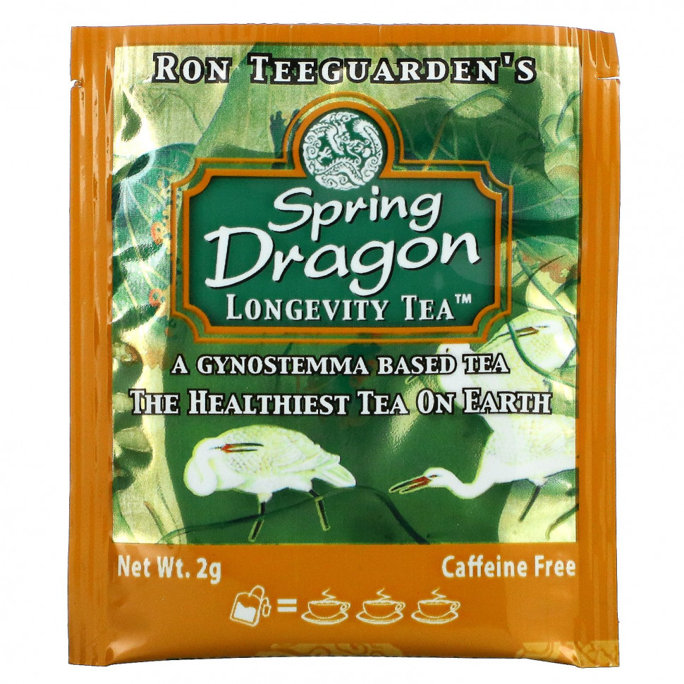 Dragon Herbs, Spring Dragon Longevity Tea, без кофеина, 20 чайных пакетиков, 1,8 унции (50 г)
