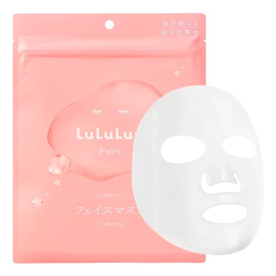 Lululun Face Mask Lululun Pure 9FS 7'S บำรุงผิวแห้งกร้าน เนียนนุ่ม ชุ่มชื้น
