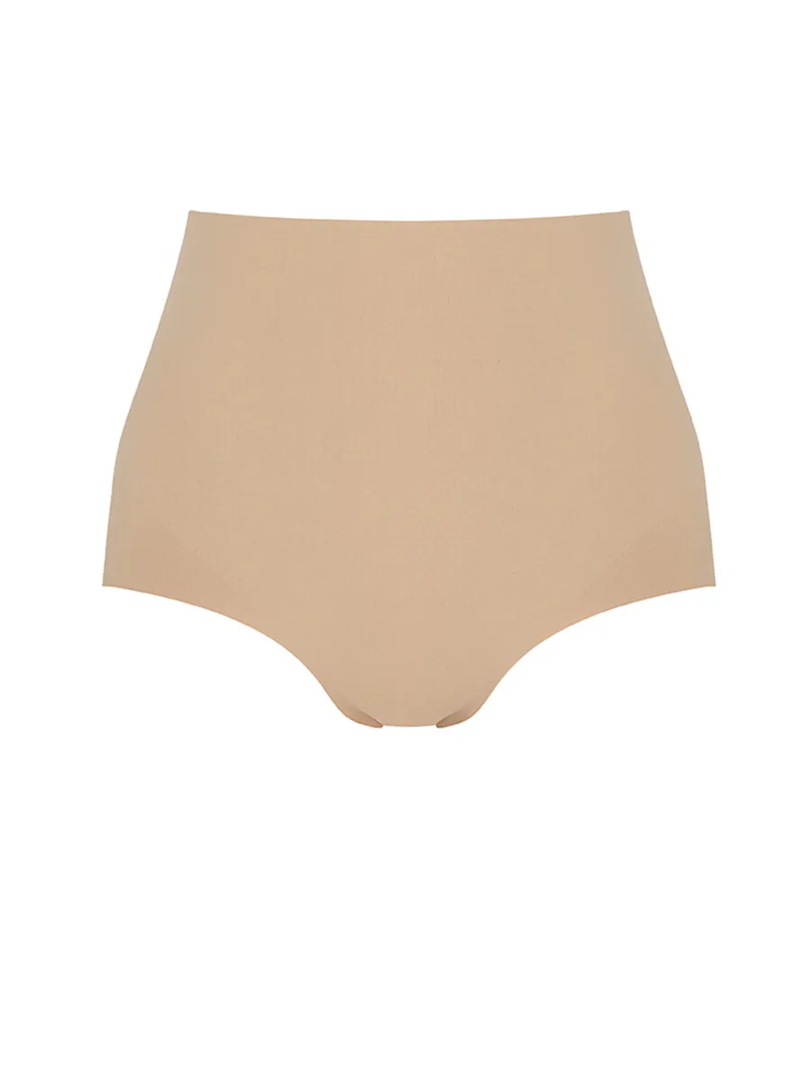 SABINA Seamless Shapewear Mid Waisted Panty - Biege Size - S