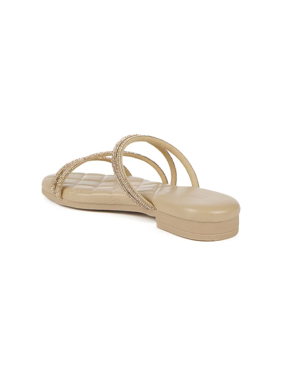 SHU WOWEN  DGB PALETTE SOFT SANDALS - BEIGE