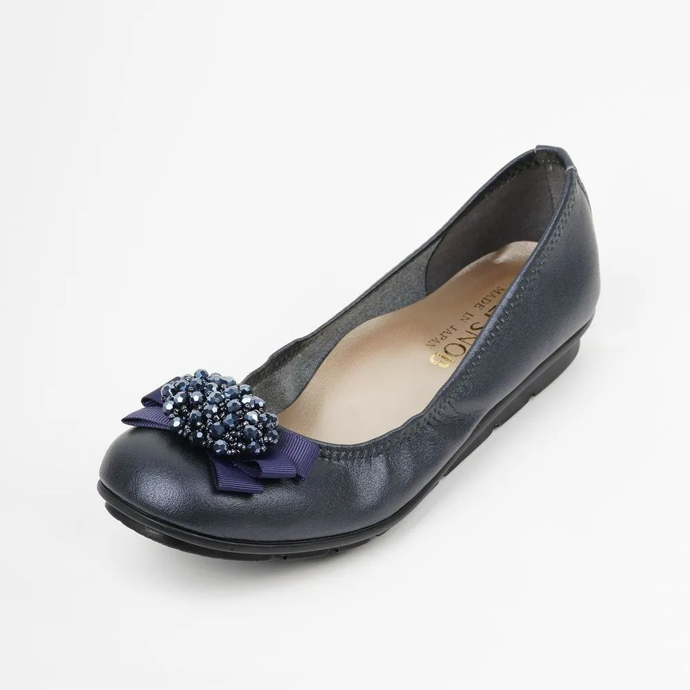 JOLI SNOB Navy Comfort Flat ACT-39803