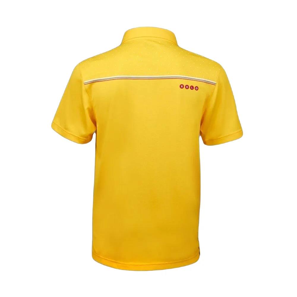 XOLO Yellow XOLO XOLO 3-COLOR STRIPES POLO SHIRT ( Anti-bacterial ) (040030)