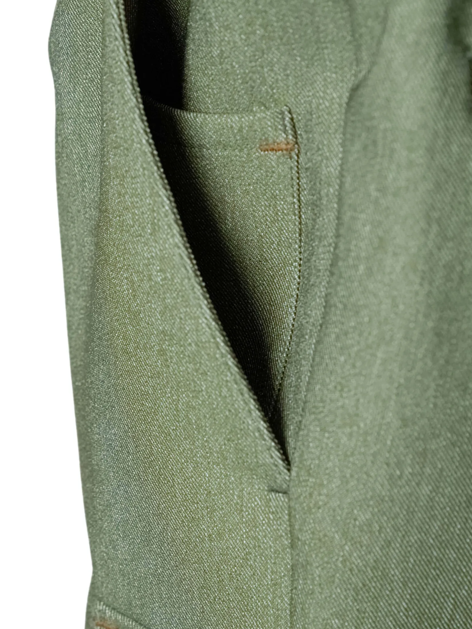 TAKEO KIKUCHI MEN GREEN LIGHT FAUX DENIM CARGO SHORTS PANTS