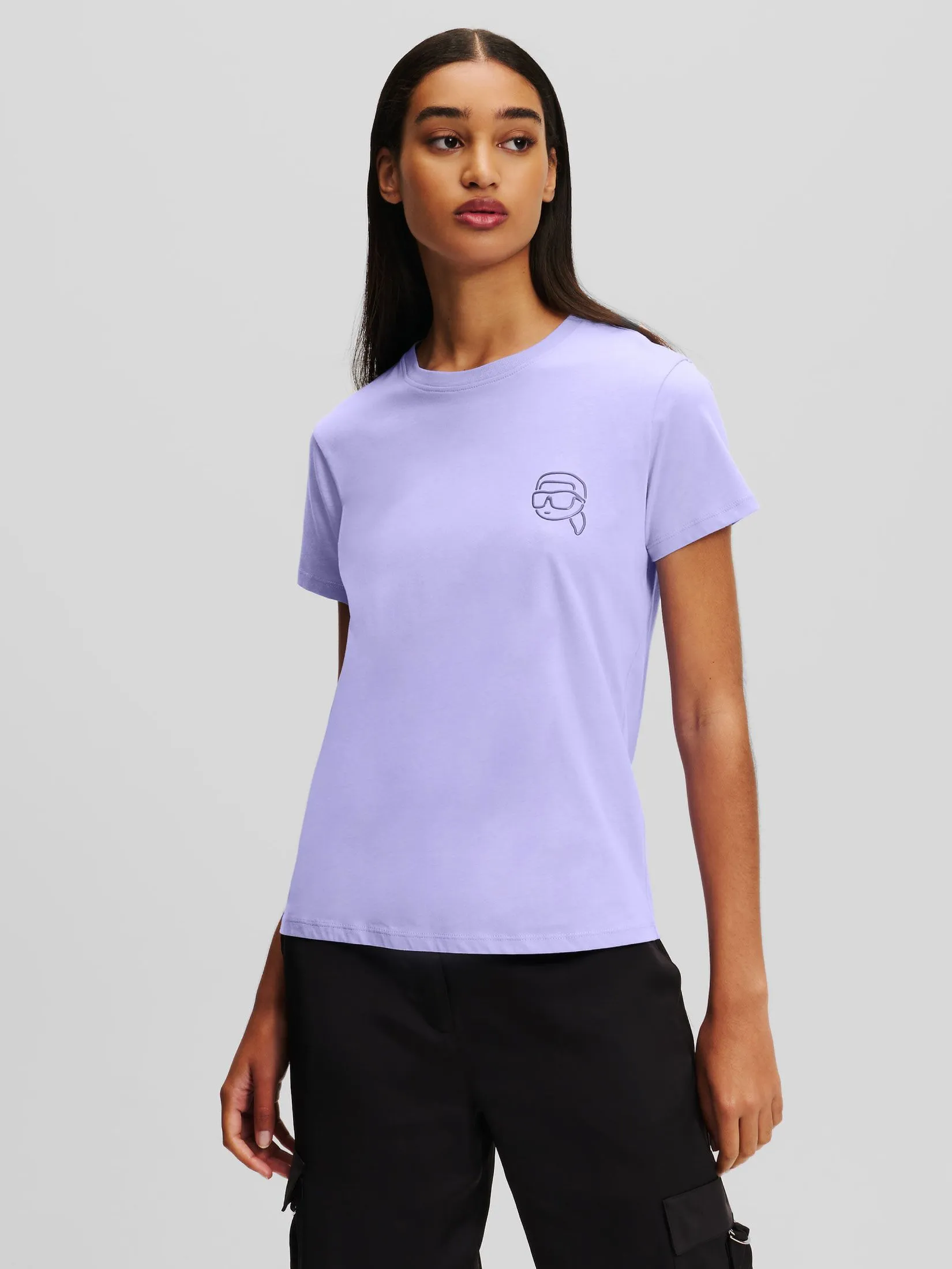 KARL LAGERFELD IKONIK 2.0 JELLY T-SHIRT SWEET LAVENDER
