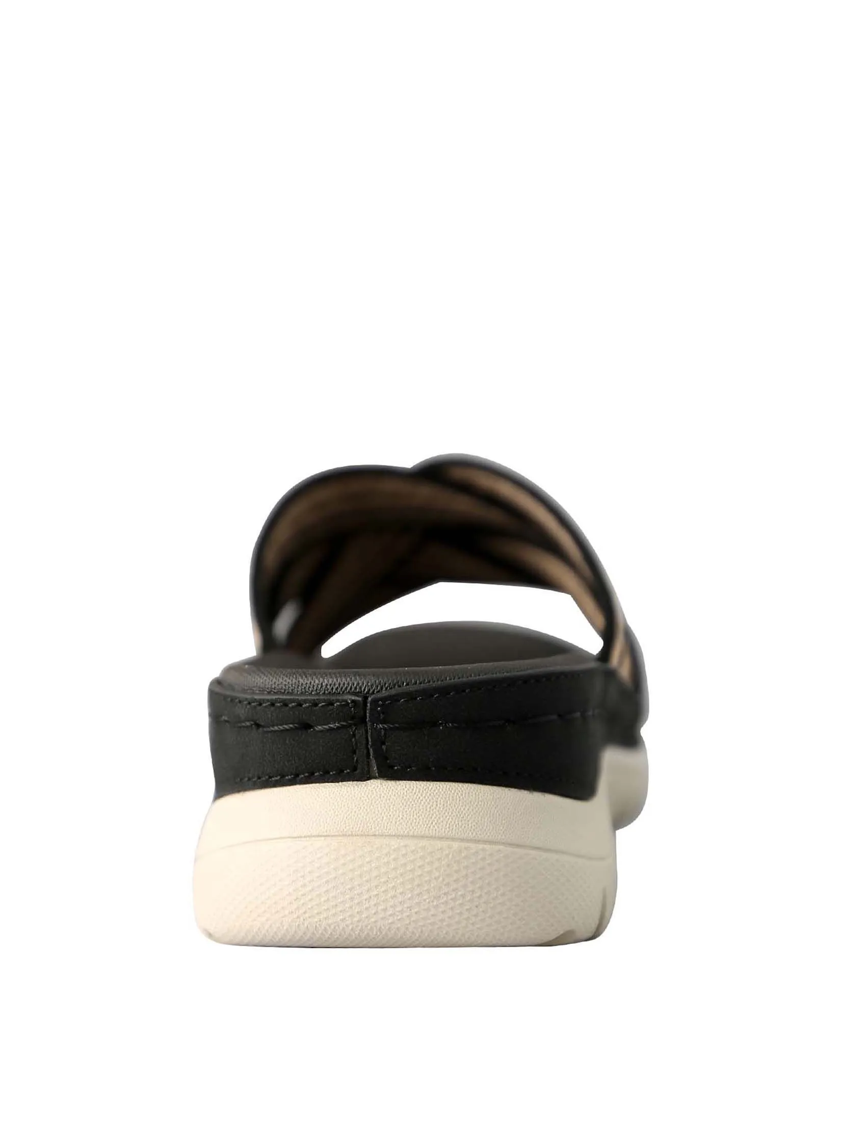 VILLAINS SF X-STRAP Women's Flat Sandals BEIGE BLACK