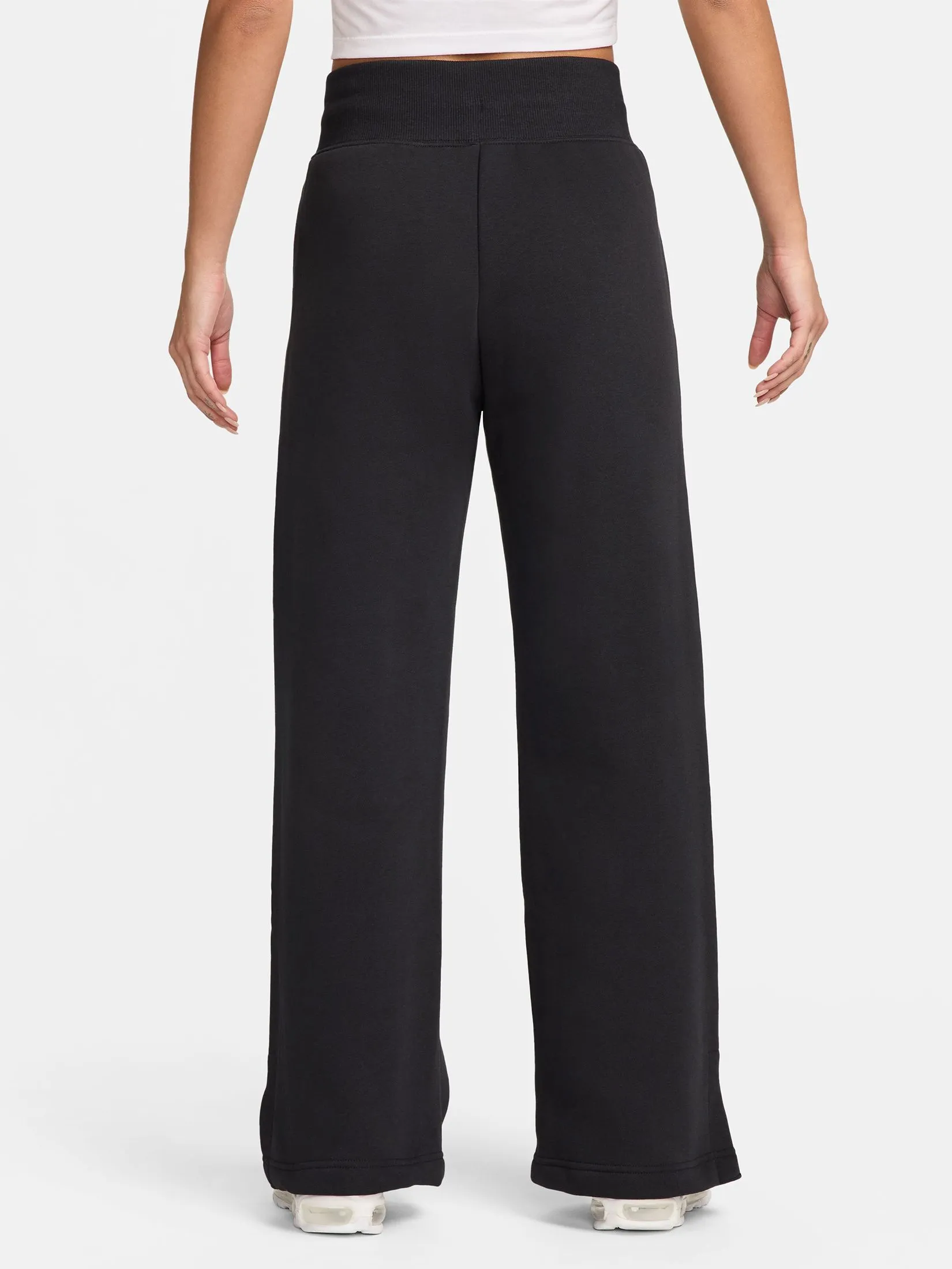 NIKE Women Sweatpants Sportswear Phoenix Fleece DQ5616-010 Black/Sail