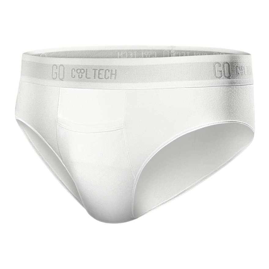 GQ Cool Tech Underwear 1pcs. New Normal White Size M (Waist 30.5-33.5 inch)