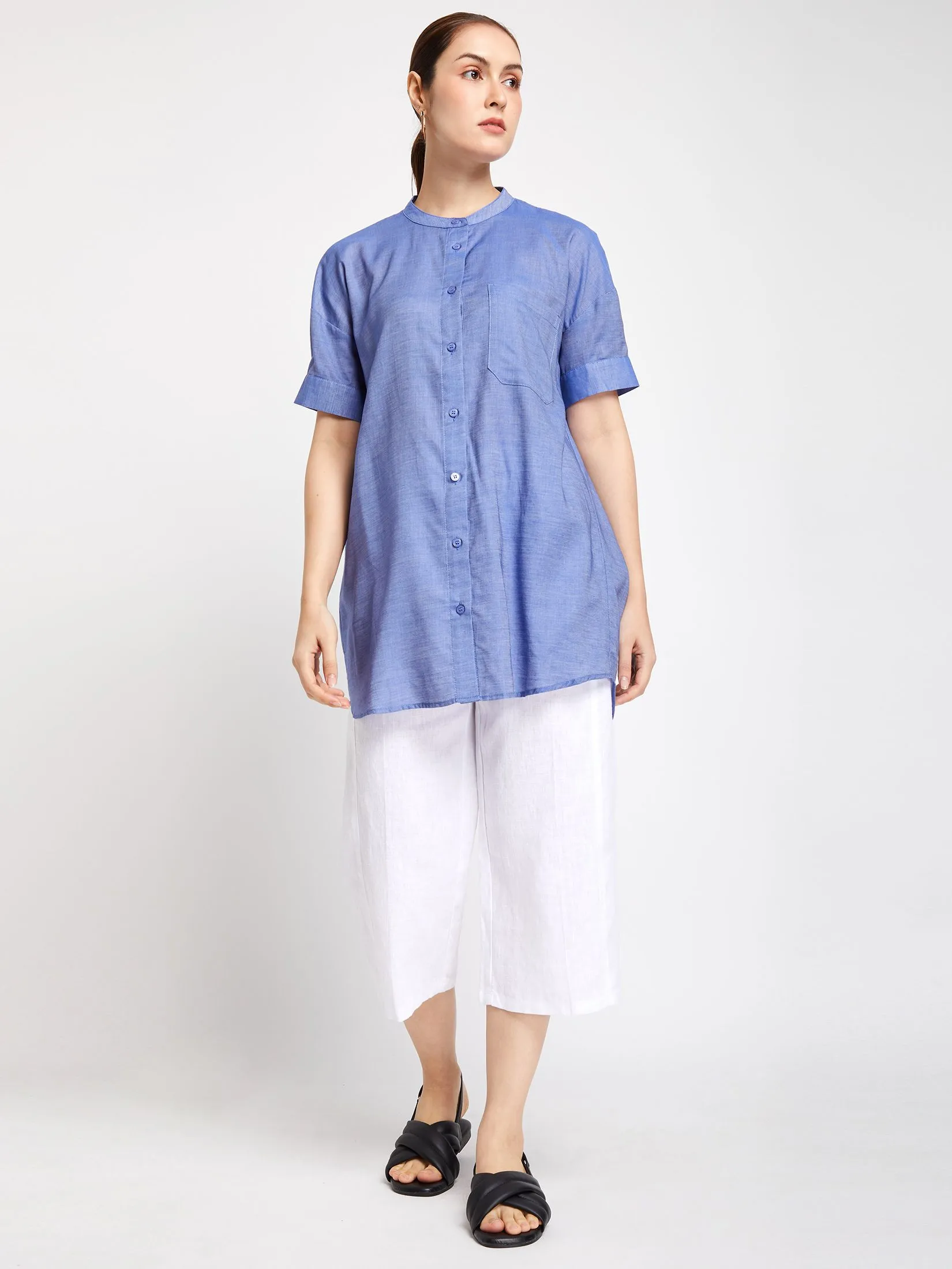SIMPLICITY Women Shirt Short Sleeves