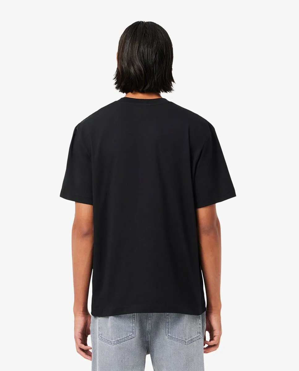 LACOSTE Cotton T-Shirt Black