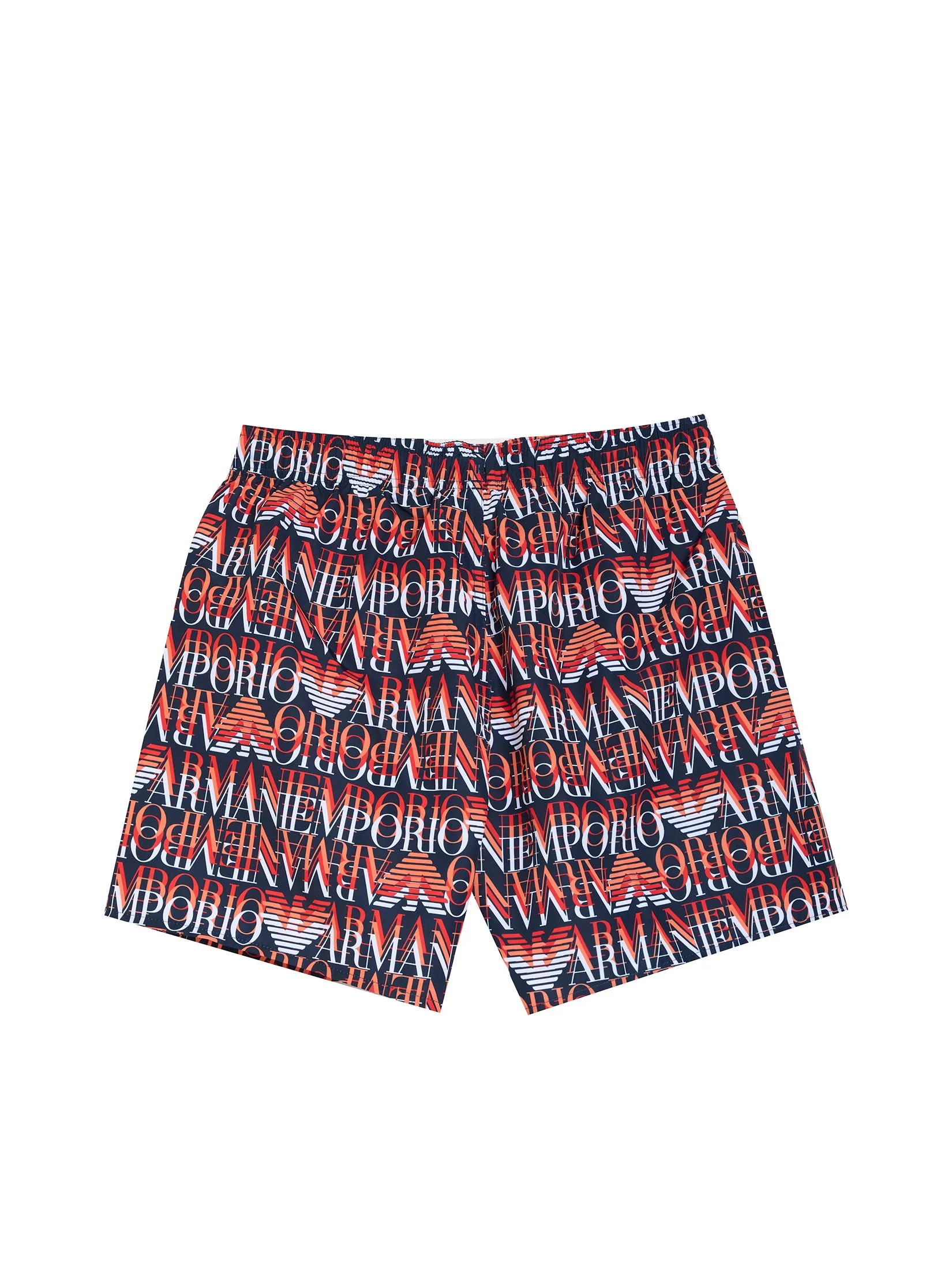 EMPORIO ARMANI Men Boxers SS25 FB057 Macrologo Blu / Orange